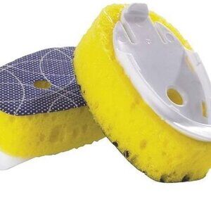 Yellow Scrub Sponge with White Handle Dawn Mini Superfabric Sponge Dish (6 Pack)